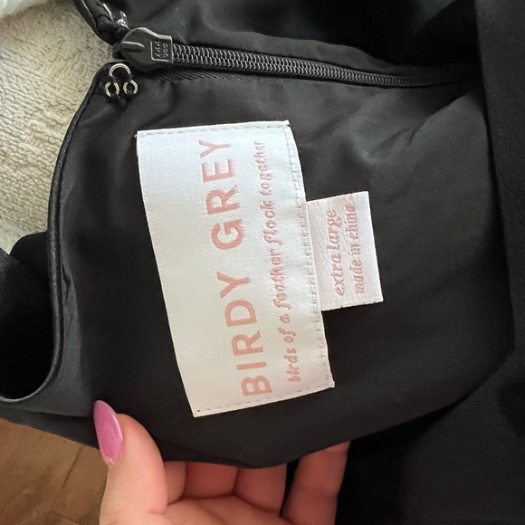 Birdy Grey Jay Satin Dress in Black size XL - Picture 10 of 11